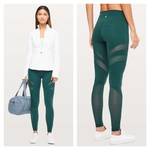 Lululemon Wunder Under High-Rise Tight - Mesh - 28" - Royal Emerald